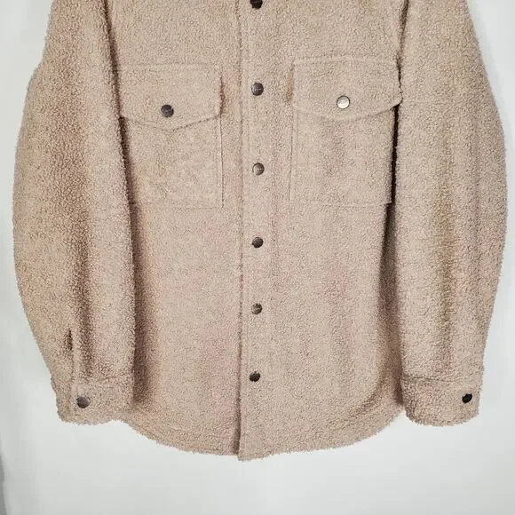 Vuori Sycamore Snap Front Shirt Jacket in Dark Salt Cream Pockets Shacket Small - Picture 5 of 8